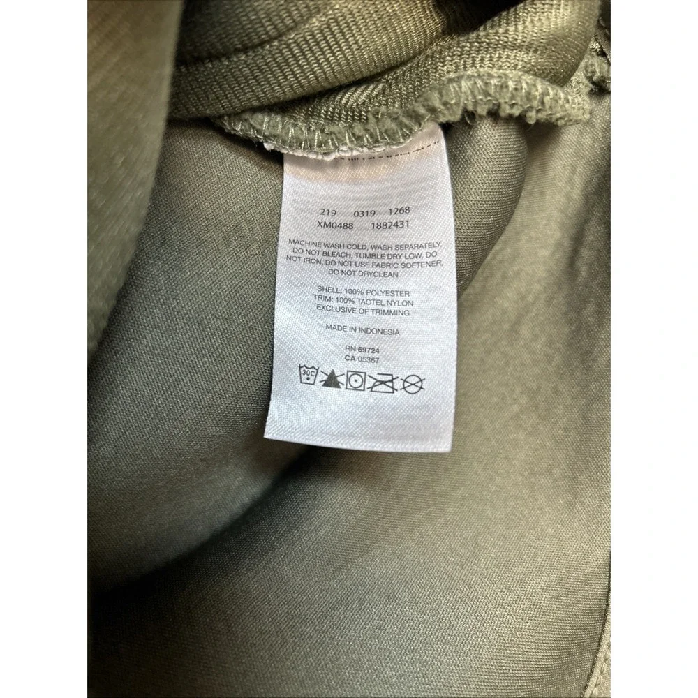 Columbia Green Sherpa Fleece Zip-Up Jacket, Size Large